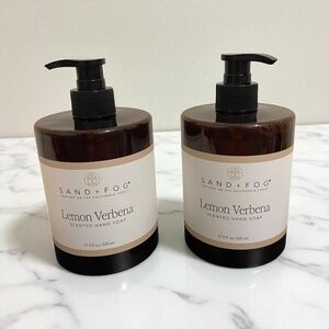 Sand + Fog Lemon Verbena Hand Soap 2 Pack | 17.5 oz Each | Citrus Luxury Soap
